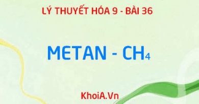 Tính chất vật lý, Tính chất hóa học của Metan CH4 và Ứng dụng - Hóa 9 bài 36